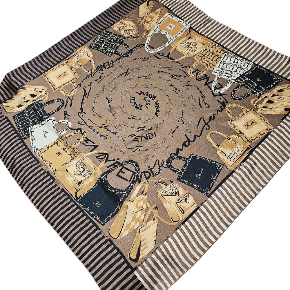 FENDI SILK SCARF - Picture 15 of 16